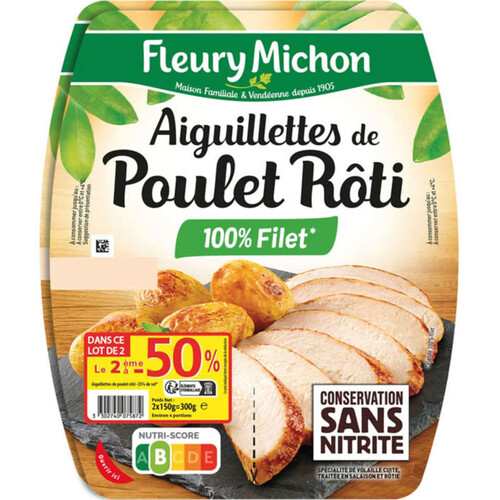 Fleury Michon Aiguillettes de Poulet Rôti 2x150g