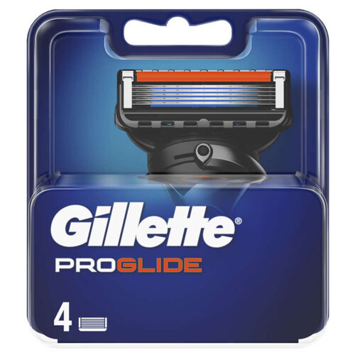Gillette ProGlide Recharges de Lames de Rasoir pour Homme x4.