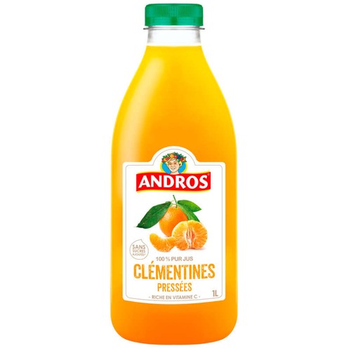 Andros Jus de Clémentine la bouteille de 1L