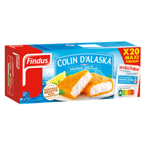 Findus 20 Pané de Colin 1,02 kg