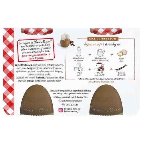 Bonne Maman Liégeois Café 2x105g