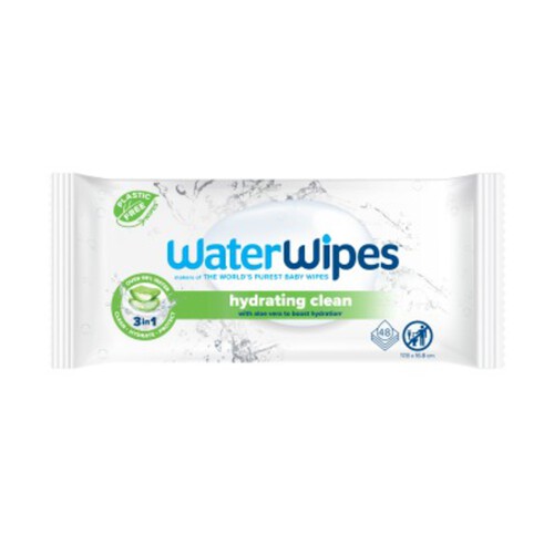 Waterwipes Lingettes bébés débarbouillage x48