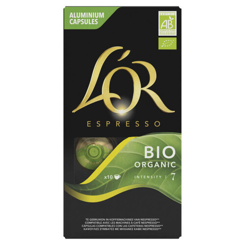 L'Or Espresso Café Bio intensité 7 x10 capsules 52g
