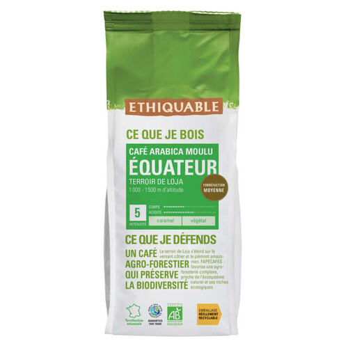 Ethiquable Café Moulu Equateur Bio 250g