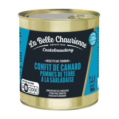 La Belle Chaurienne Confit de Canard, pommes de terre à la sarladaise 780g