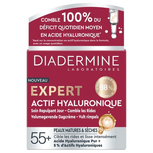 Diadermine Expert Actif Hyaluronique Soin Repulpant Jour 50ml