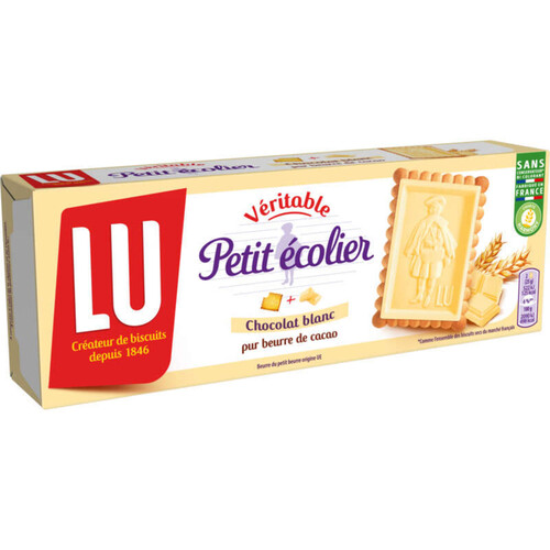 Lu Petit Ecolier Petit beurre Biscuits nappés au Chocolat Blanc 150g