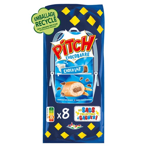 Pitch - Pitch Brioche choco barre lait - x8 300g