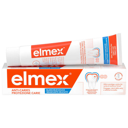 Elmex Dentifrice Anti-Caries Blancheur 0% colorants 75ml