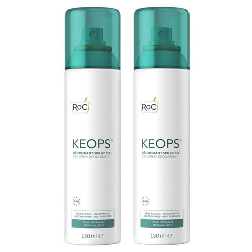 [Para] RoC Keops Déodorant Spray Sec 2 x 150ml