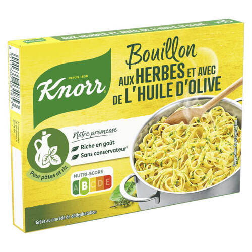 Knorr Bouillon Cube Herbes et Huile d'Olive Puget 15 Cubes 150g