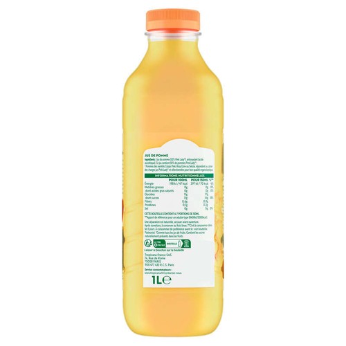 Tropicana Jus de Pomme Pink Lady la Bouteille de 1L