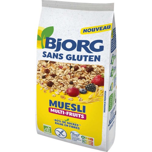 Bjorg Muesli Superfruits Sans Gluten Bio 375g