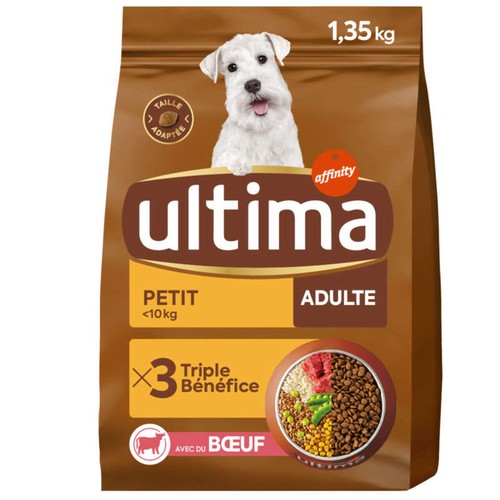 Ultima Croquettes Chien Mini Adulte Bœuf 1,35kg