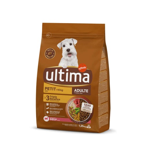 Ultima Croquettes Chien Mini Adulte Bœuf 1,35kg