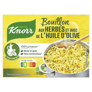 Knorr Bouillon Cube Herbes et Huile d'Olive Puget 15 Cubes 150g