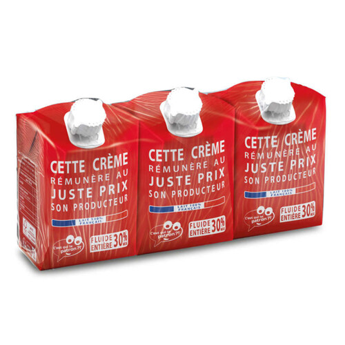 C'est qui le Patron ?! Crème liquide entière 30% mg 3x20cl