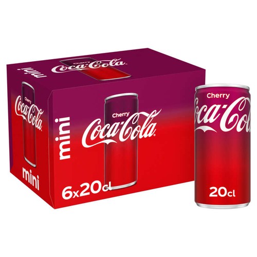 Coca-cola Cherry boite  slim mini frigo pack 6x20cl