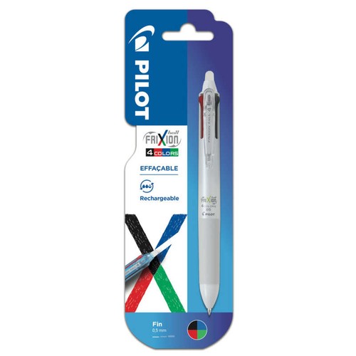 Pilot Roller effaçable Frixion 4 couleurs Blanc