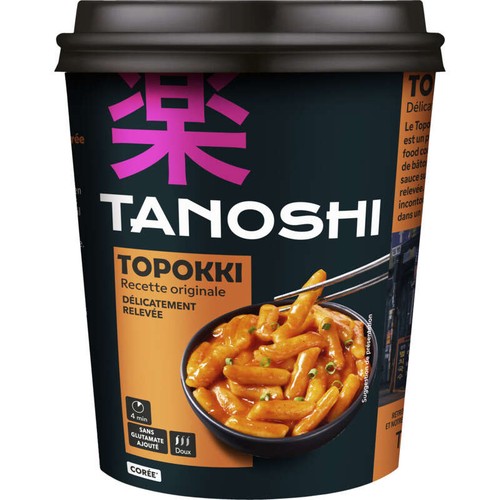 Tanoshi Topokki Doux Recette originale 175g