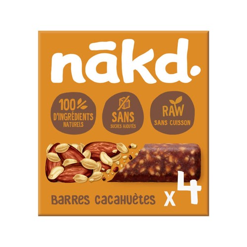 Nakd Barres Aux Cacahuètes 4x35g
