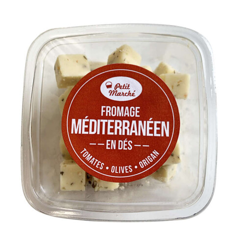 Petit Marché Dés de Fromage Méditerranéen 120g