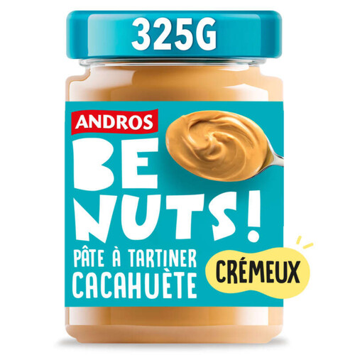 Andros Pâtes à Tartiner Cacahuètes Crémeuse 325g