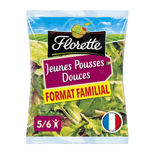 Florette tendres saveurs, mélanges de jeunnes pousses de salades 175g