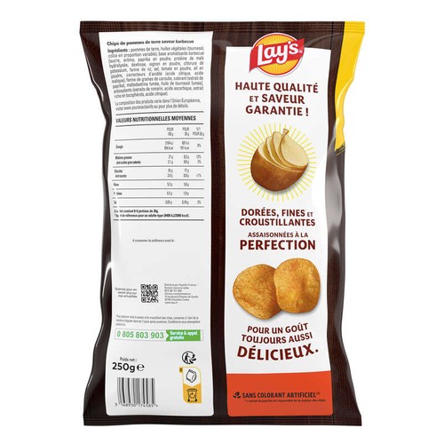 Lay's Chips Saveur Barbecue 250g