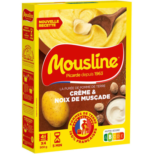 Mousline Purée de pomme de terre Crème & Pointe de Muscade 500g