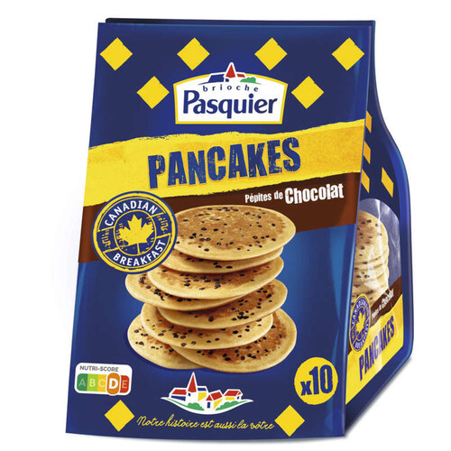 Brioche Pasquier - Pancakes pépites de chocolat - x10 350g