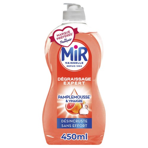 Mir Liquide Vaisselle Vinaigre & Pamplemousse 450ml
