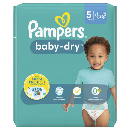 Pampers Baby-Dry Taille 5 - 76 Couches