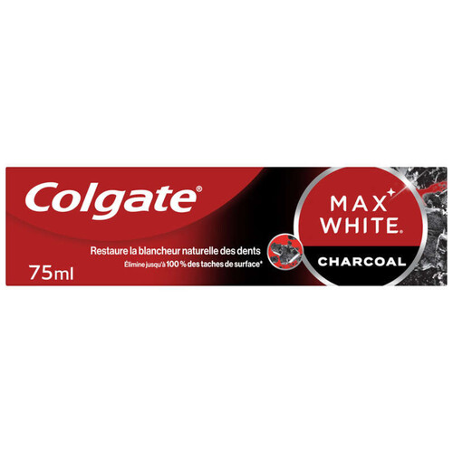 Colgate Dentifrice Blancheur Colgate Max White Charbon Actif 75ml