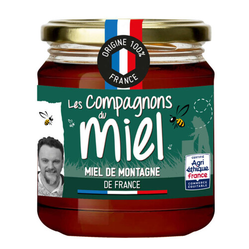 Les Compagnons du Miel - miel de montagne de France 375g