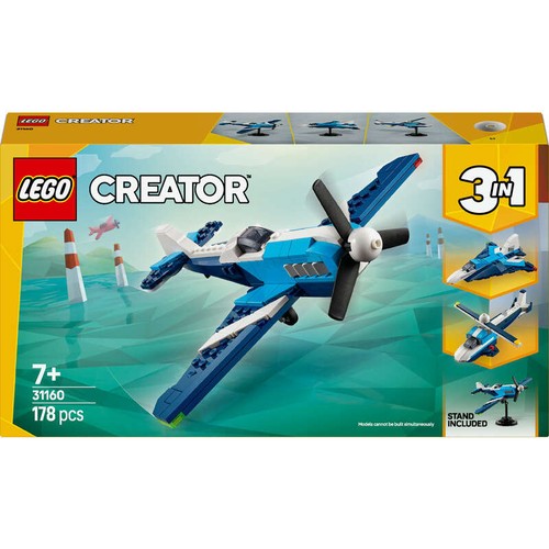 LEGO Creator 3-en-1 Aéronef : Avion de Course 7+