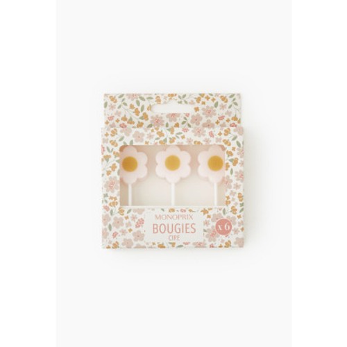 Monoprix Bougies Fleurs