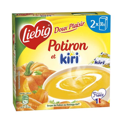Liebig Soupe Doux Plaisir Potiron et kiri 2 x 30 cl