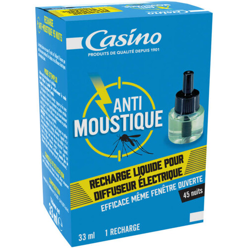 Casino Recharge anti-moustique 45 nuits - 33ml