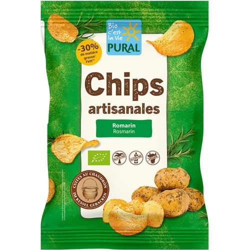 [Par Naturalia] Pural Chips Salées Artisanales Au Romarin Bio