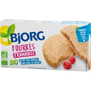 Bjorg Biscuits Fourrés Framboises Bio 175g