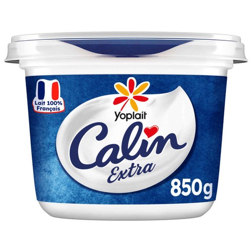 Yoplait Calin Extra Fromage Blanc Nature 3,2% de Mg Pot 850g