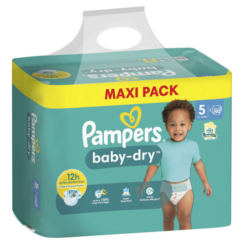 Pampers baby dry couches maxi T5 x90