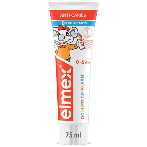 Elmex Dentifrice Enfants Anti-Caries 0-6ans 75ml