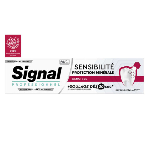 Signal professionnel dentifrice sensibilité action minérale gencives 75ml