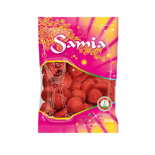 Samia Bonbons fraise kiss Halal 200g