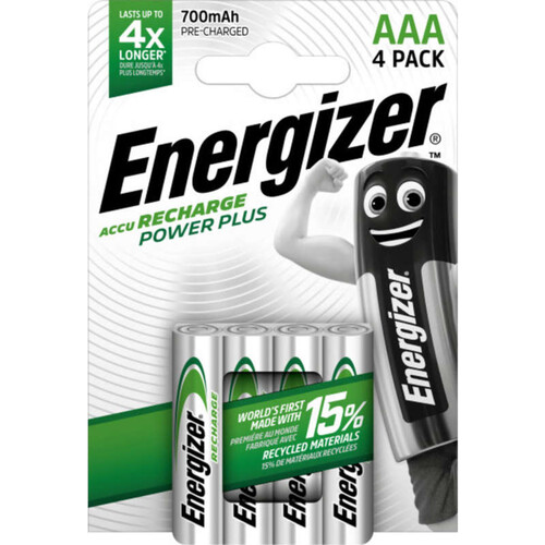 Energizer Piles Lr03/Aaa Accu Recharge Power Plus