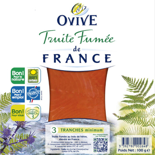 Ovive Truite Fumée De France Ovive 100G