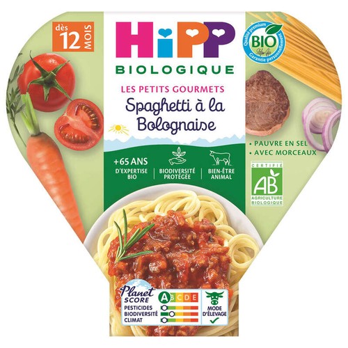 [Par Naturalia] Hipp Assiette Spaghettis Bolognaise 12M Bio 230g