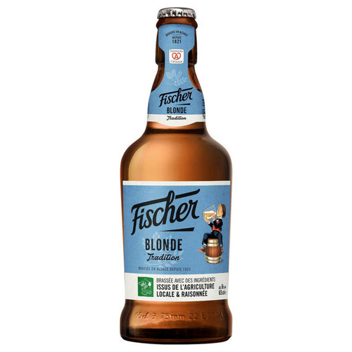 Fischer Tradition Bière Blonde D'Alsace 65 Cl 6°